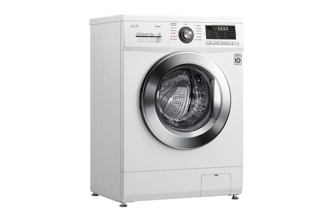 LG Вузька прально-сушильна машина, технологія 6 Motion™, сушка, прання парою SpaSteam™, Smart Diagnosis™, 6/3 кг, F1296CDS3, thumbnail 2