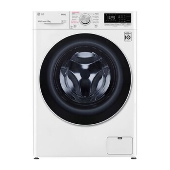 Вузька пральна машина, технологія AI DD™, прання парою Steam™, LG ThinQ™ по Wi-Fi, 6,5 кг1