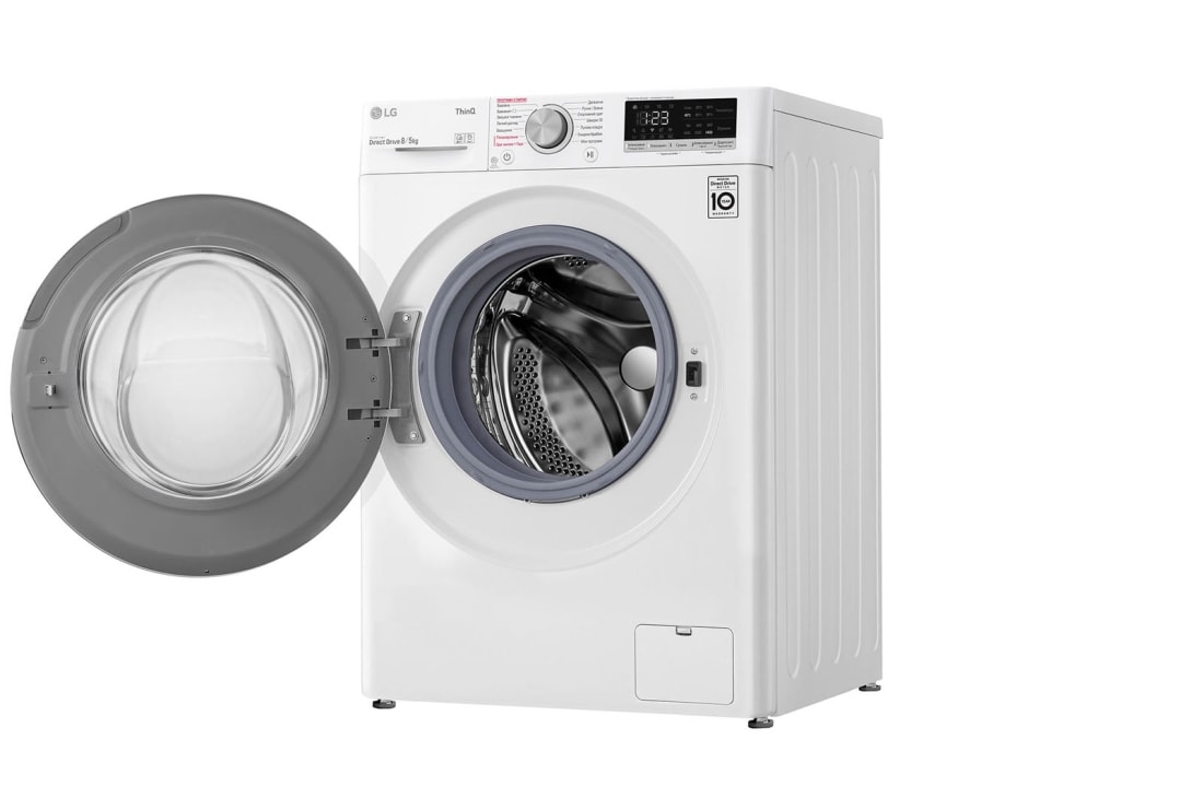 LG Повнорозмірна прально-сушильна машина | Розумне прання з AI DD™ | 8/5 кг, F4V5TG0W, thumbnail 13