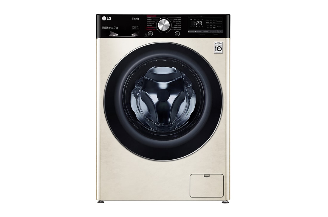 LG Вузька пральна машина, технологія AI DD™, прання парою Steam™, LG ThinQ™ по Wi-Fi, 7 кг, F2V5HS9B, F2V5HS9B