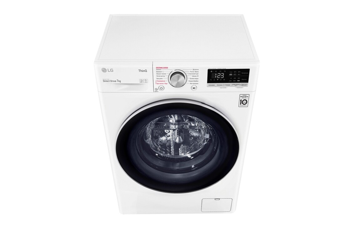 LG Вузька пральна машина, технологія AI DD™, прання парою Steam™, LG ThinQ™ по Wi-Fi, 7 кг, F2V5HS1W, thumbnail 9