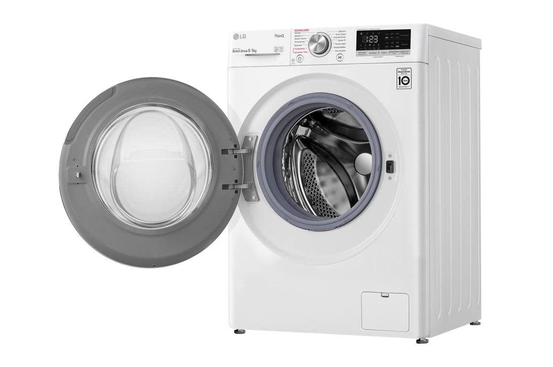 LG Повнорозмірна прально-сушильна машина | Розумне прання з AI DD™ | 9/5 кг, F4V9VG9W, thumbnail 4