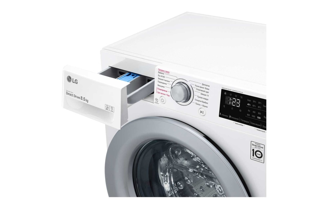 LG Вузька пральна машина | AI DD™ | Steam™ | 8,5 кг, F2V3GS4W, thumbnail 11