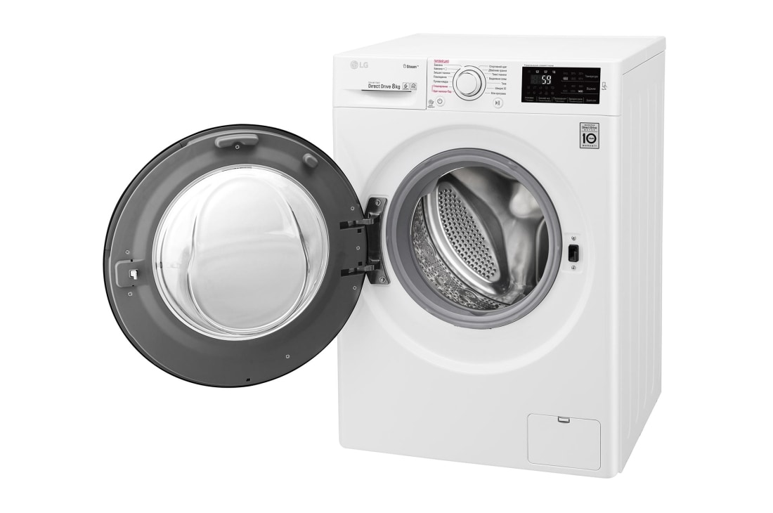 LG Стандартна пральна машина, технологія 6 Motion™, прання парою SpaSteam™, LG ThinQ™ по NFC, 8 кг, F4M5TS6W, thumbnail 4