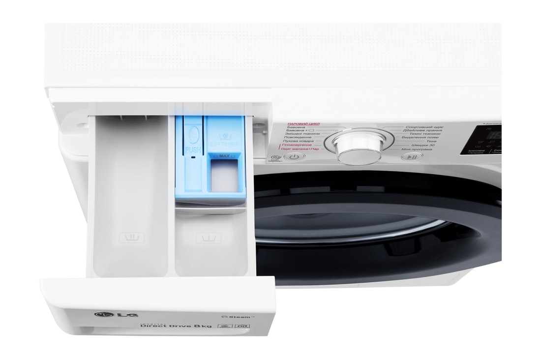 LG Стандартна пральна машина, технологія 6 Motion™, прання парою SpaSteam™, LG ThinQ™ по NFC, 8 кг, F4M5TS6W, thumbnail 11