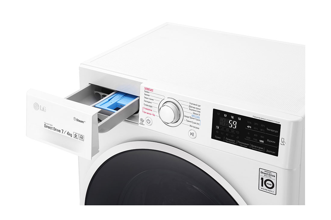 LG Вузька прально-сушильна машина | Обробка парою SpaSteam™ | 7/4 кг, F2J6HG0WR, F2J6HG0WR, thumbnail 5