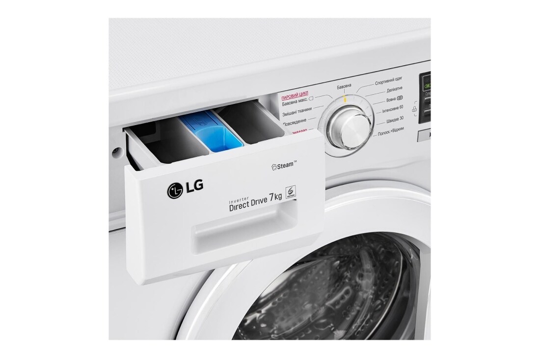 LG Вузька пральна машина, технологія 6 Motion™, прання парою SpaSteam™, Smart Diagnosis™, 7 кг, F1296HDS0, F1296HDS0, thumbnail 5