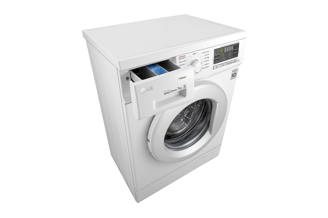 LG Вузька пральна машина, технологія 6 Motion™, прання парою SpaSteam™, Smart Diagnosis™, 7 кг, F1296HDS0, F1296HDS0, thumbnail 7