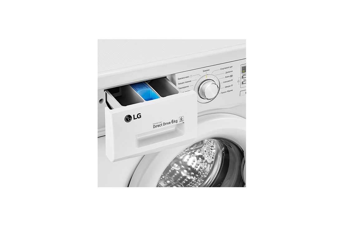 LG Вузька пральна машина, технологія 6 Motion™, Smart Diagnosis™, 6 кг, F10B8NDR, F10B8NDR, thumbnail 5