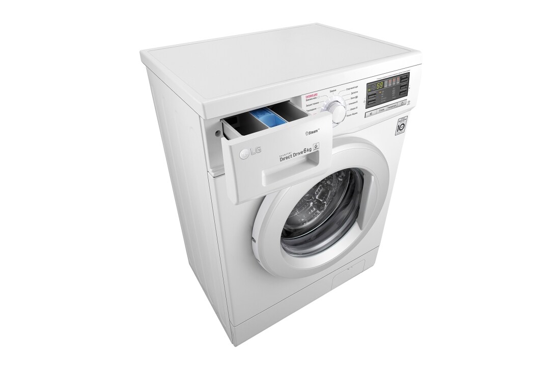 LG Вузька пральна машина, технологія 6 Motion™, прання парою SpaSteam™, Smart Diagnosis™, 6 кг, F1296NDS0, thumbnail 8