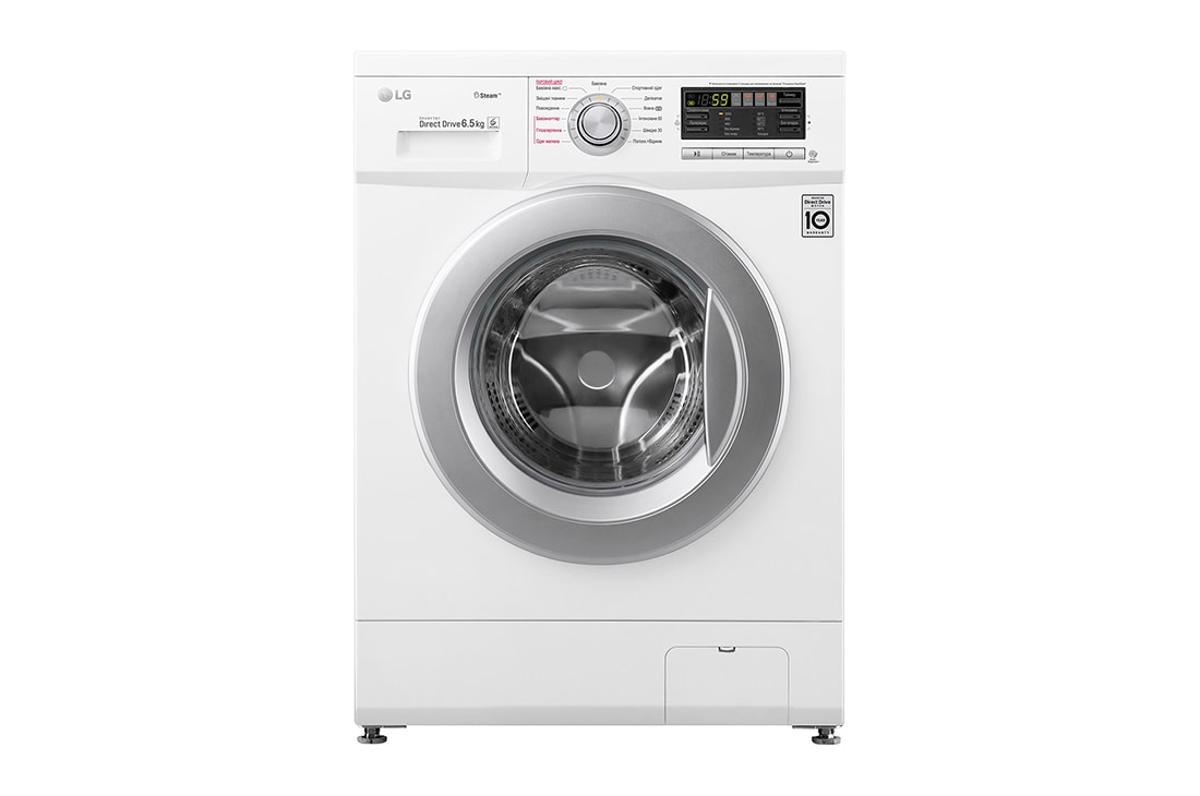 LG Вузька пральна машина, технологія 6 Motion™, прання парою SpaSteam™, Smart Diagnosis™, 6,5 кг, Вузька пральна машина, технологія 6 Motion™, прання парою SpaSteam™, Smart Diagnosis™, 6,5 кг, F1296WDS1