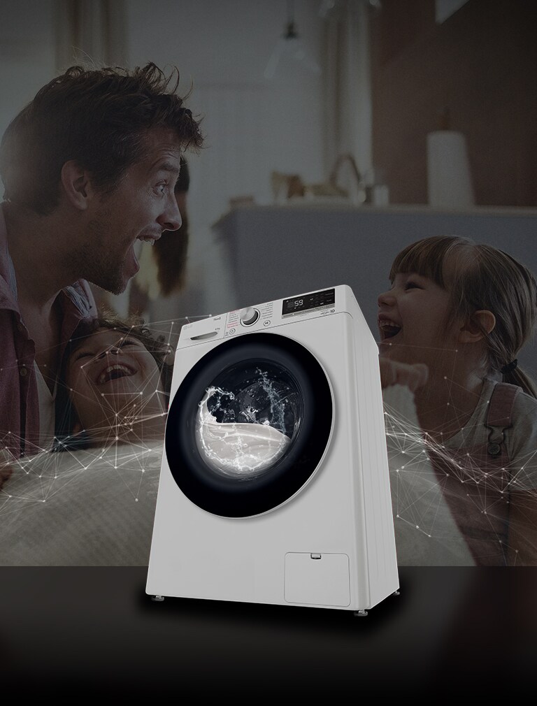 LG Вузька пральна машина | AI DD™ | TurboWash™ | 8,5 кг | LG Україна