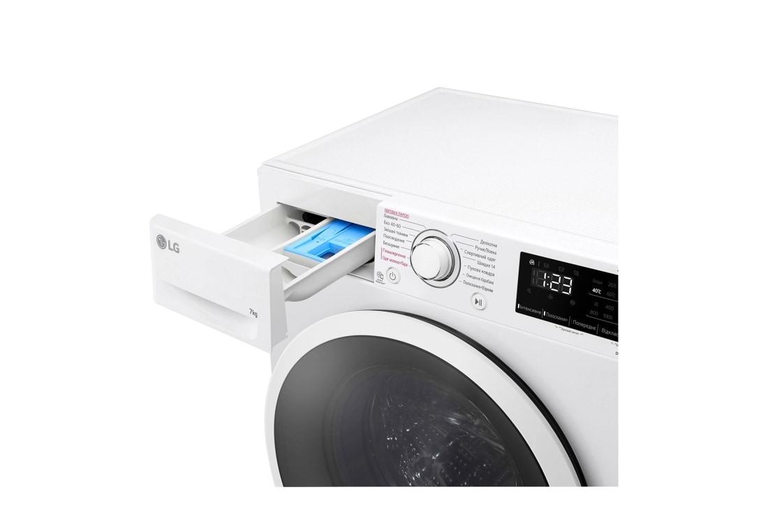 LG Вузька пральна машина | AI DD™ | Steam™ | 7 кг, F2V3HS7WW, thumbnail 13