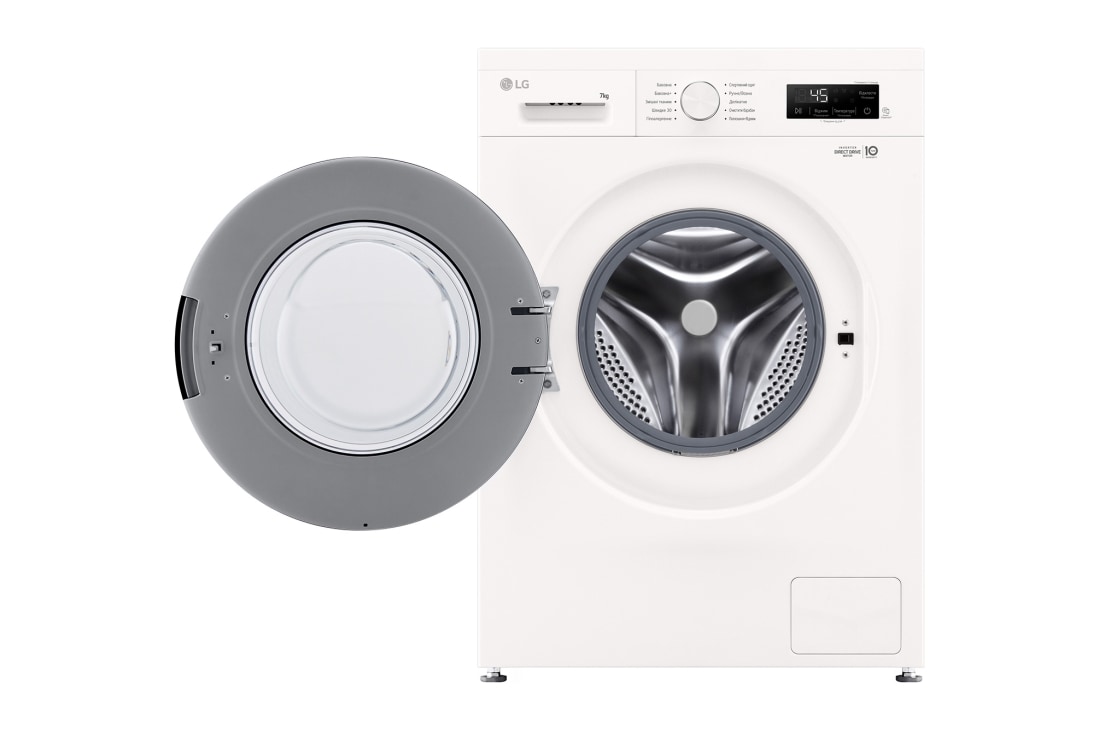 LG Вузька пральна машина | 6 Motion™ | Steam™ | 7 кг, Спереду з відкритими дверцятами, F2Y1HS3W, thumbnail 3