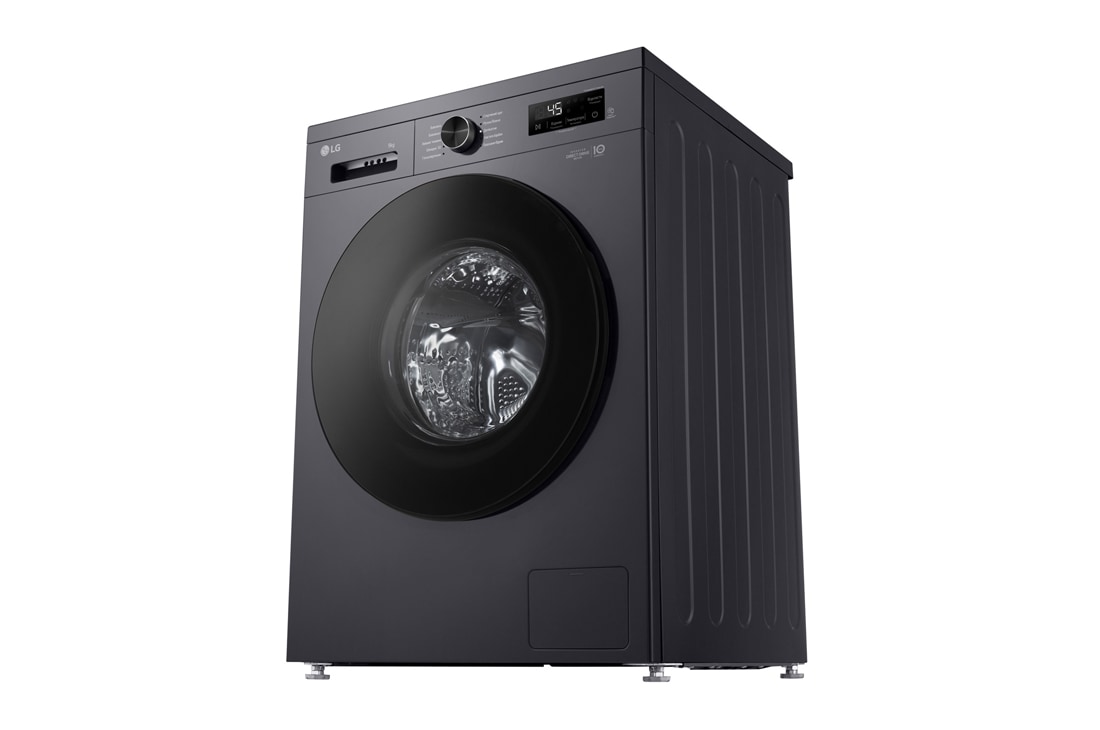 LG Стандартна пральна машина | 6 Motion™ | Steam™ | 9 кг, Спереду справа в перспективі знизу, F2Y1VS5J, thumbnail 6