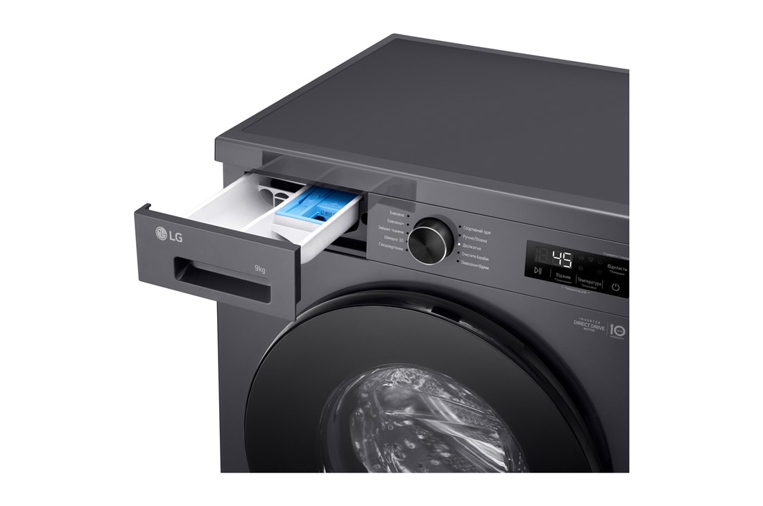 LG Стандартна пральна машина | 6 Motion™ | Steam™ | 9 кг, Лоток справа, F2Y1VS5J, thumbnail 11
