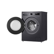 LG Стандартна пральна машина | 6 Motion™ | Steam™ | 9 кг, Спереду справа з відкритими дверцятами, F2Y1VS5J, thumbnail 4