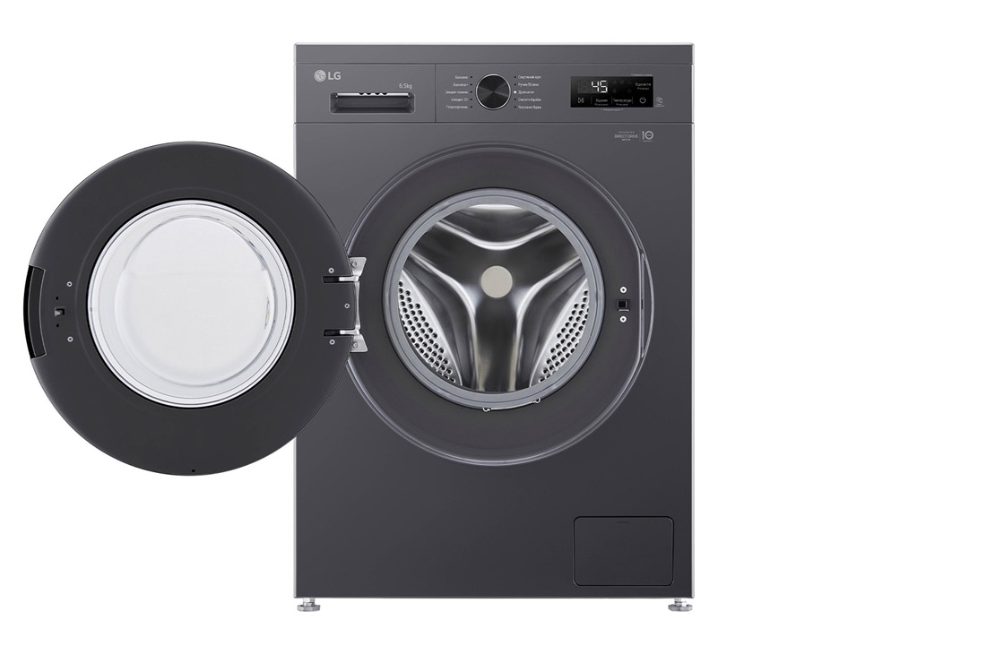 LG Вузька пральна машина | 6 Motion™ | Steam™ | 6,5 кг, Спереду з відкритими дверцятами, F2Y1WS6J, thumbnail 3