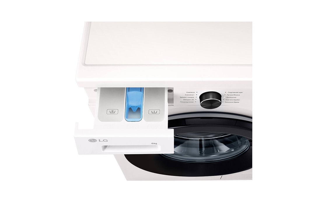 LG Вузька пральна машина | 6 Motion™ | Steam™ | 6 кг, Лоток зверху, F2Y1NS6W, thumbnail 9