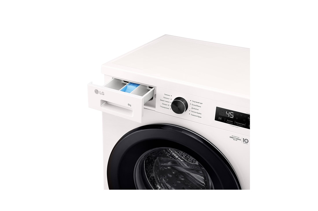 LG Вузька пральна машина | 6 Motion™ | Steam™ | 6 кг, Лоток справа, F2Y1NS6W, thumbnail 11