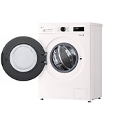 LG Вузька пральна машина | 6 Motion™ | Steam™ | 6 кг, Спереду справа з відкритими дверцятами, F2Y1NS6W, thumbnail 4