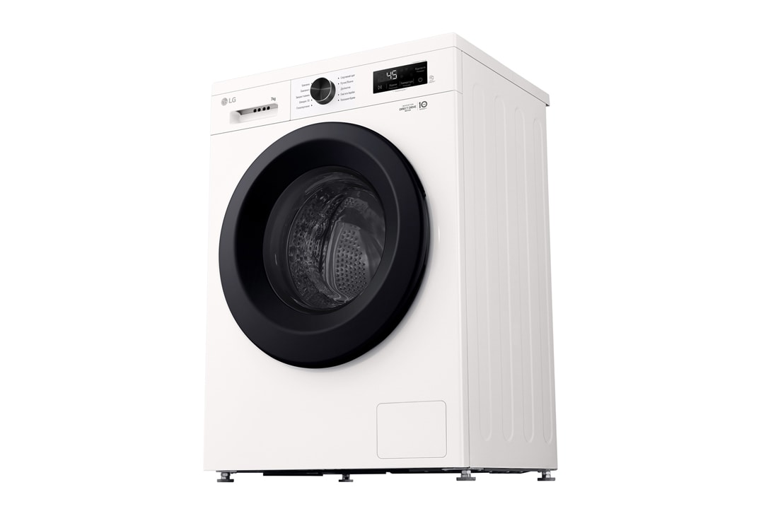 LG Вузька пральна машина | 6 Motion™ | Steam™ | 7 кг, Спереду справа в перспективі знизу, F2Y1HS6W, thumbnail 6