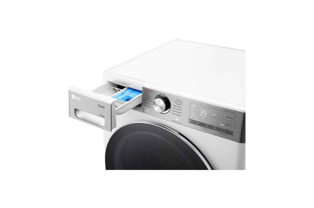 LG Вузька прально-сушильна машина | AI DD™ | EcoHybrid™ | 9/5 кг, tray, F2R9FC2E, thumbnail 13