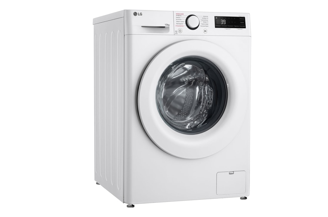 LG Стандартна пральна машина | AI DD™ | TurboWash™ 360˚ | 10 кг, Спереду зліва, F4Y5RS3W, thumbnail 2
