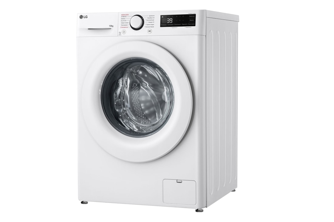 LG Стандартна пральна машина | AI DD™ | TurboWash™ 360˚ | 10 кг, Спереду справа, F4Y5RS3W, thumbnail 5