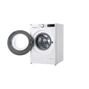 LG Стандартна пральна машина | AI DD™ | TurboWash™ 360˚ | 10 кг, Спереду справа з відкритими дверцятами, F4Y5RS3W, thumbnail 4