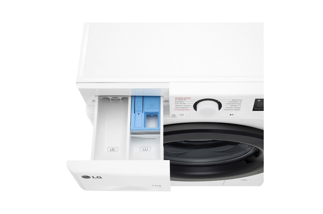 LG Стандартна пральна машина | AI DD™ | TurboWash™ 360˚ | 11 кг, Панель керування спереду, F4Y5ES6W, thumbnail 10