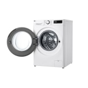 LG Стандартна пральна машина | AI DD™ | TurboWash™ 360˚ | 11 кг, Спереду справа з відкритими дверцятами, F4Y5ES6W, thumbnail 4
