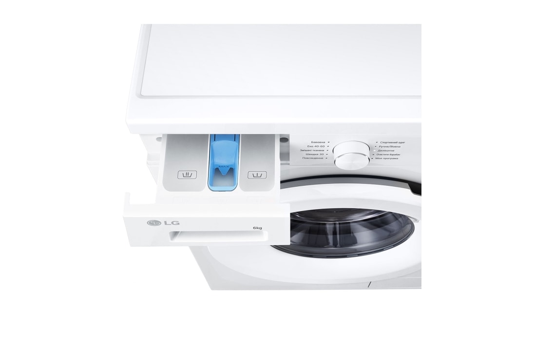 LG Вузька пральна машина | 6 Motion™ | Steam™ | 6 кг, drum, F2Y2NS3WE, thumbnail 6