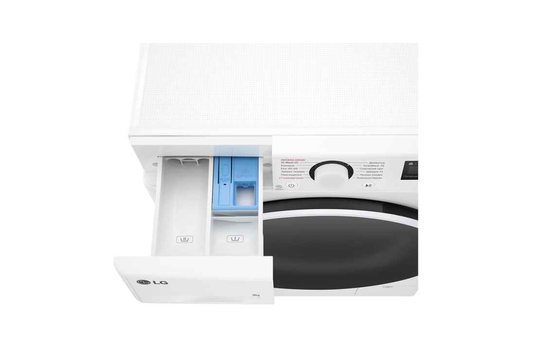 LG Вузька пральна машина | AI DD™ | TurboWash™ 360˚ | 9 кг, Лоток зверху, F2Y5FS0W, thumbnail 11