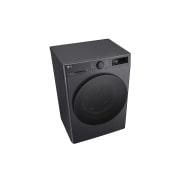 LG Вузька пральна машина | AI DD™ | TurboWash™ 360˚ | 9 кг, Спереду зліва в перспективі зверху з відкритим лотком, F2Y5FS5J, thumbnail 7