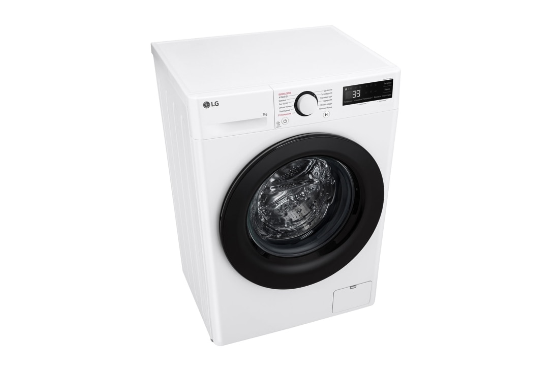LG Вузька пральна машина | AI DD™ | TurboWash™ 360˚ | 8 кг, Спереду зліва в перспективі зверху, F2Y5PS6W, thumbnail 7