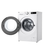 LG Вузька пральна машина | AI DD™ | TurboWash™ 360˚ | 8 кг, Спереду справа з відкритими дверцятами, F2Y5PS6W, thumbnail 4