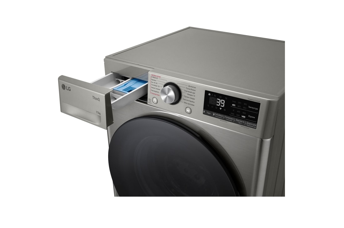 LG Стандартна пральна машина | AI DD™ | TurboWash™ 360˚ | 11 кг, drawer, F4Y7ES5P, thumbnail 6