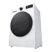 LG Вузька пральна машина на  9 кг з AI DD™, Turbowash™ 360 (2026), Зображено пральну машину спереду справа в перспективі знизу, F2X5FS5W, thumbnail 5