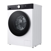 LG Вузька пральна машина на  9 кг з AI DD™, Turbowash™ 360 (2026), Зображено пральну машину спереду справа, F2X5FS2WB, thumbnail 4