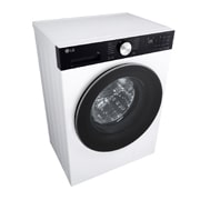 LG Вузька пральна машина на  9 кг з AI DD™, Turbowash™ 360 (2026), Зображено пральну машину спереду зліва в перспективі зверху, F2X5FS2WB, thumbnail 6