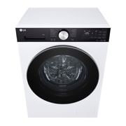 LG Вузька пральна машина на  9 кг з AI DD™, Turbowash™ 360 (2026), Зображено пральну машину спереду в перспективі зверху, F2X5FS2WB, thumbnail 7