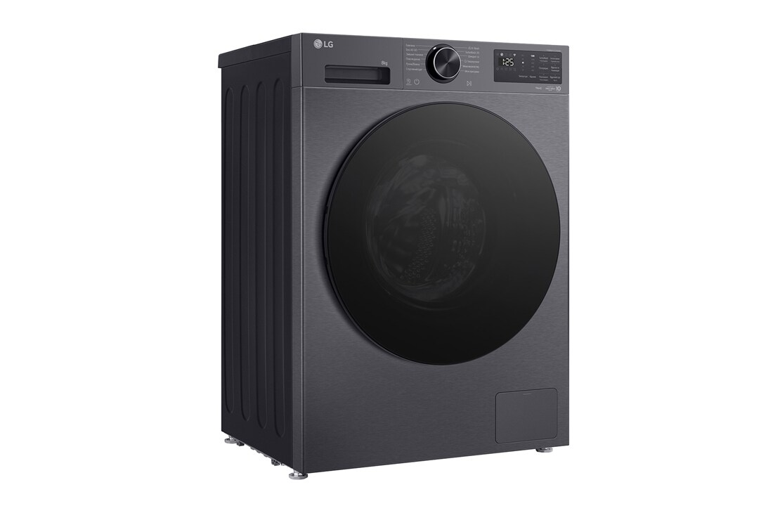 LG Вузька пральна машина на  8 кг з AI DD™, Turbowash™ 360 (2026), Зображено пральну машину спереду зліва, F2X5PS5M, thumbnail 2