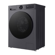 LG Вузька пральна машина на  8 кг з AI DD™, Turbowash™ 360 (2026), Зображено пральну машину спереду справа, F2X5PS5M, thumbnail 4