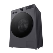 LG Вузька пральна машина на  8 кг з AI DD™, Turbowash™ 360 (2026), Зображено пральну машину спереду справа в перспективі знизу, F2X5PS5M, thumbnail 5