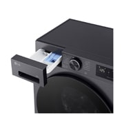 LG Вузька пральна машина на  8 кг з AI DD™, Turbowash™ 360 (2026), Зображено панель керування та лоток пральної машини справа, F2X5PS5M, thumbnail 12