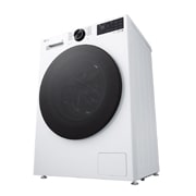 LG Вузька пральна машина на  8 кг з AI DD™, Turbowash™ 360 (2026), Зображено пральну машину спереду справа в перспективі знизу, F2X5PS5W, thumbnail 5