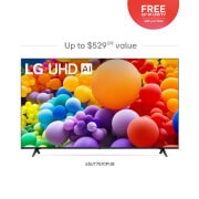 LG Essential Kitchen Package with Gas Range, TV_65UT7570PUB, LRFLC2706S-LDTH5554S-LRGL5825F-MVEM1721F, thumbnail 2