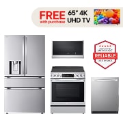 LG Deluxe Kitchen Package with Electric Range, Deluxe Kitchen Package with Electric Range, LF29H8330S-LDTH5554S-LSEL6335FE-MHEC1737F, thumbnail 1