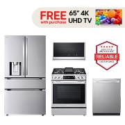 LG Deluxe Kitchen Package with Gas Range, Deluxe Kitchen Package with Gas Range, LF29H8330S-LDTH5554S-LSGL6335F-MHEC1737F, thumbnail 1